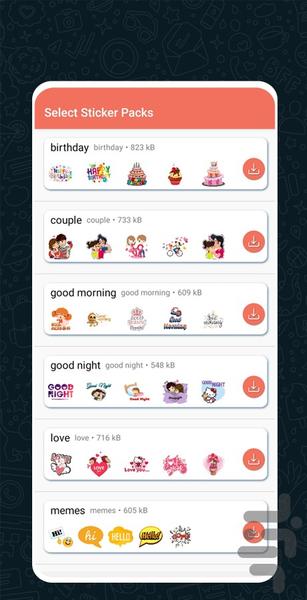 sticker for whatsapp - Image screenshot of android app