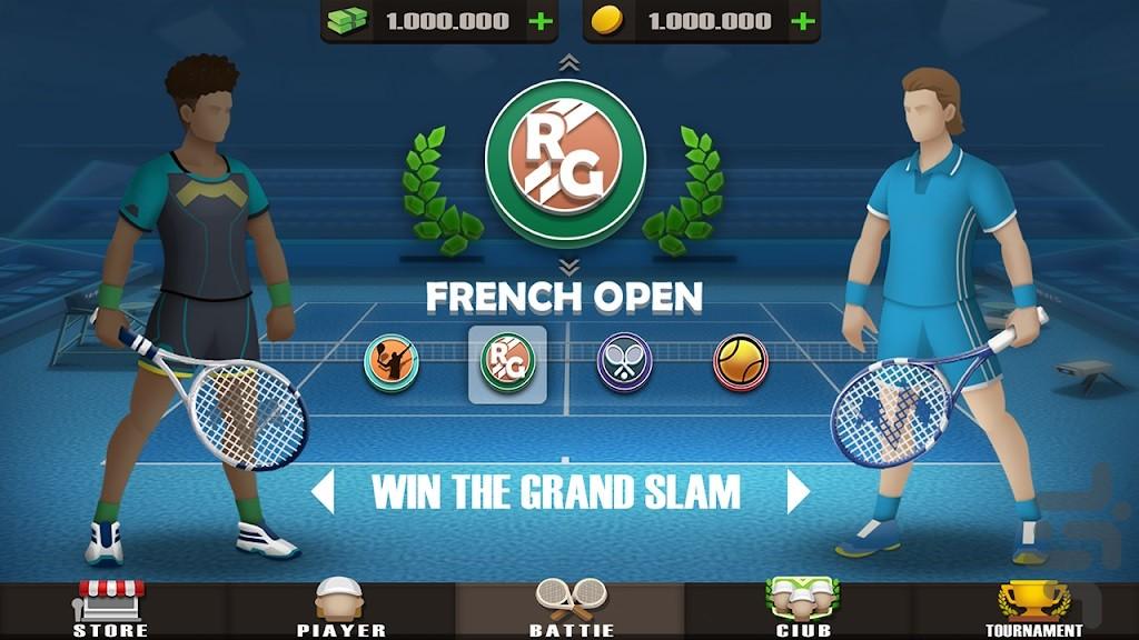 تنیس حرفه ای - عکس بازی موبایلی اندروید