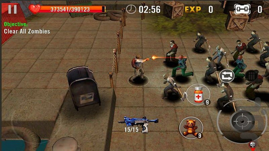 قیام زامبی ها : بازی تفنگی (آنلاین) - Gameplay image of android game