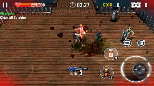 قیام زامبی ها : بازی تفنگی (آنلاین) - Gameplay image of android game