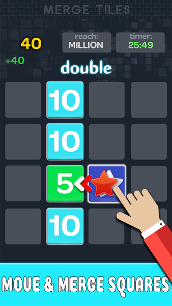 Merge number block puzzle - عکس برنامه موبایلی اندروید