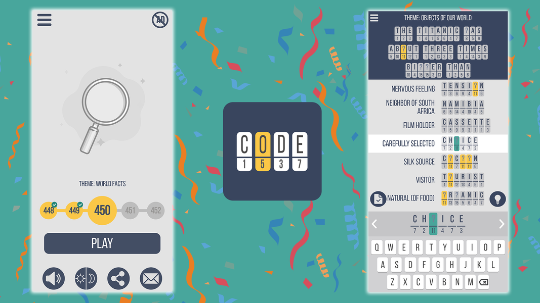 Codewords: figure it puzzles - عکس بازی موبایلی اندروید