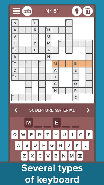 Crossword: Puzzle collection - Gameplay image of android game