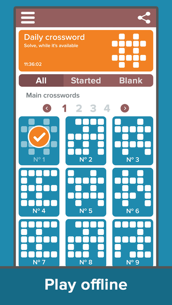 Crossword: Puzzle collection - عکس بازی موبایلی اندروید