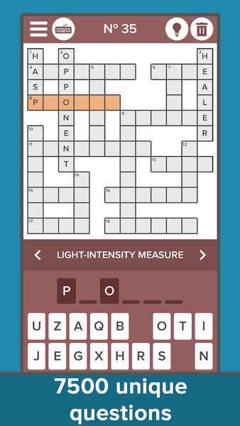 Crossword: Puzzle collection - Gameplay image of android game