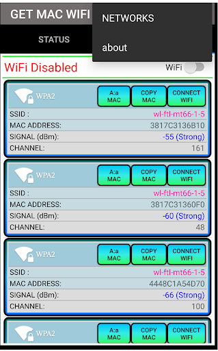 Get Mac WiFi - عکس برنامه موبایلی اندروید
