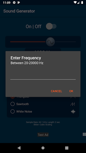 Sound Generator - عکس برنامه موبایلی اندروید