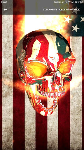 Skull with American Flag Poster by AlycePreston  Displate