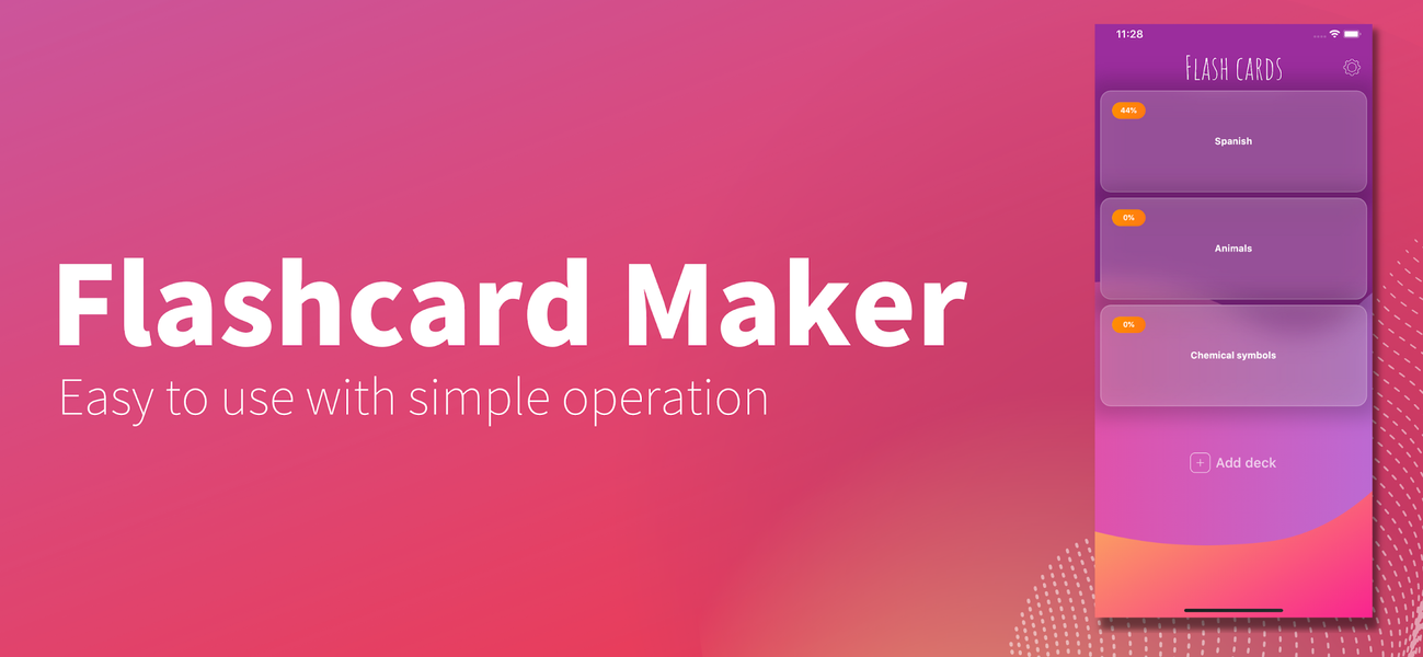 Flashcard maker - عکس برنامه موبایلی اندروید