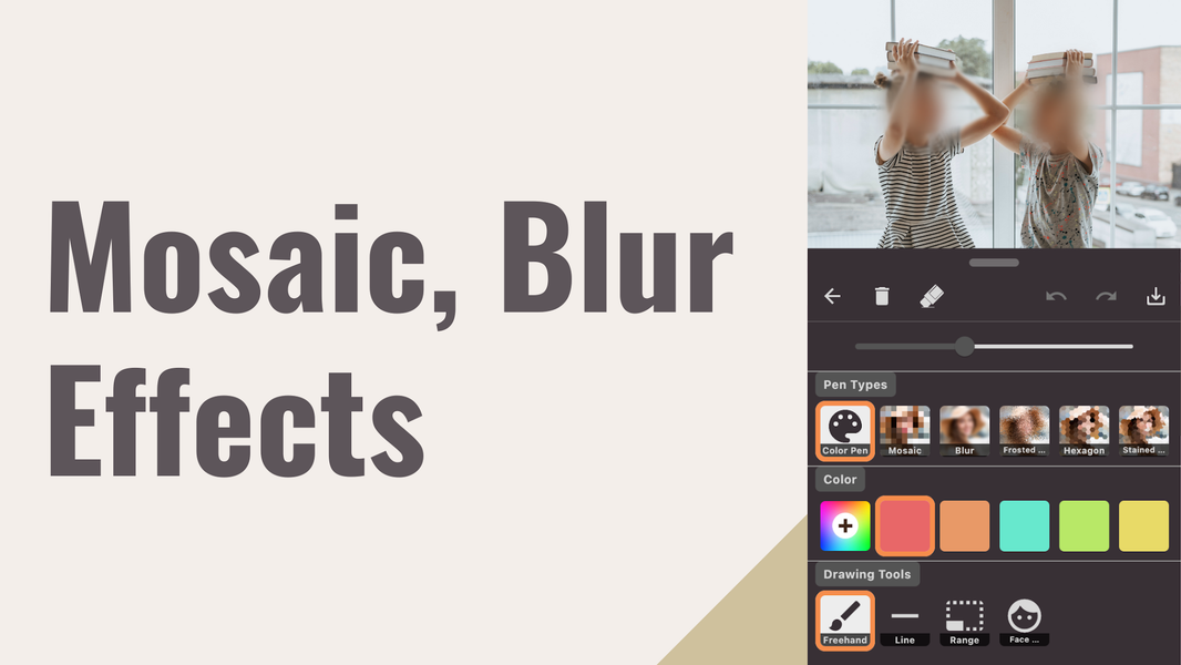 Mosaic & Blur - Photo Editor - عکس برنامه موبایلی اندروید