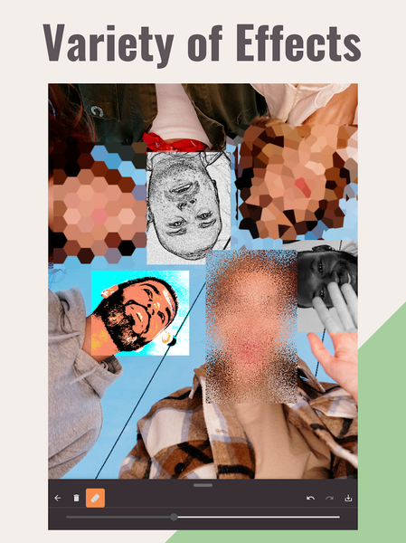 Mosaic & Blur - Photo Editor - عکس برنامه موبایلی اندروید