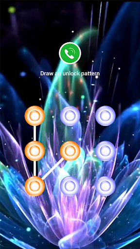 Applock Live Theme - Crystal Flower - Image screenshot of android app