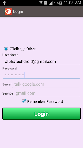 Chat for Google Talk And Xmpp - عکس برنامه موبایلی اندروید