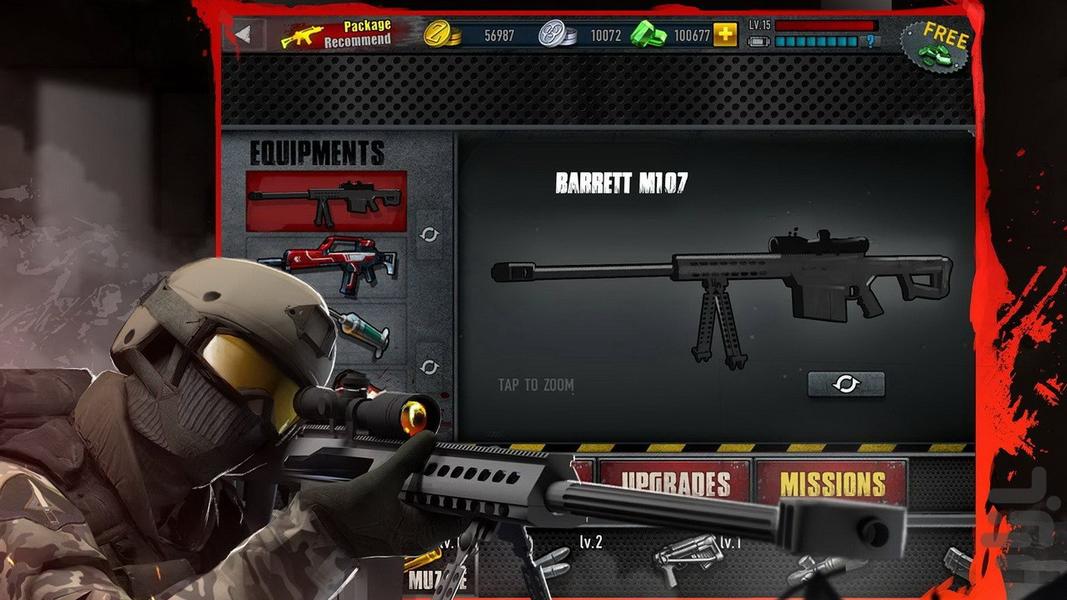 بازی تفنگی قیام زامبی ها (آنلاین) - Gameplay image of android game
