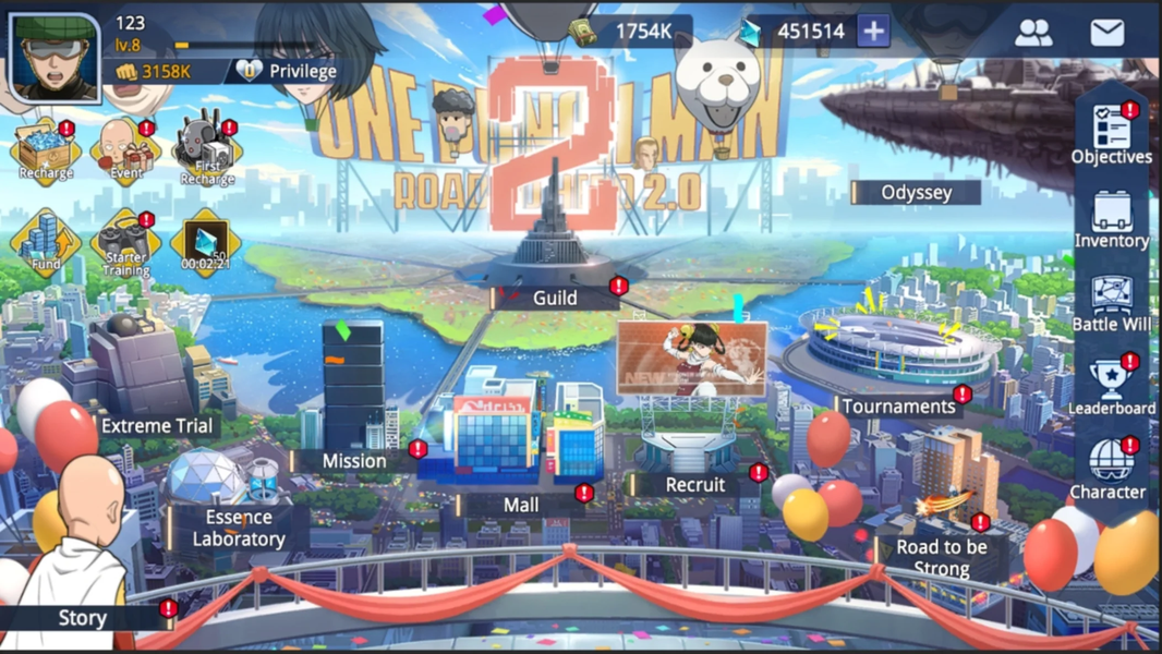 One-Punch Man:Road to Hero 2.0 - Gameplay image of android game