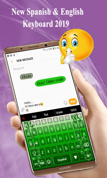 Spanish keyboard ۲۰۲۴ - عکس برنامه موبایلی اندروید