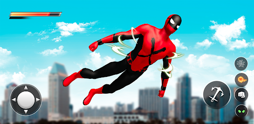 Spider Rope Hero Man Fighting - Gameplay image of android game
