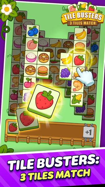 Tile Busters: 3 Tiles Match - Gameplay image of android game