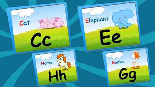 Alphabet jigsaw puzzle game - Gameplay image of android game