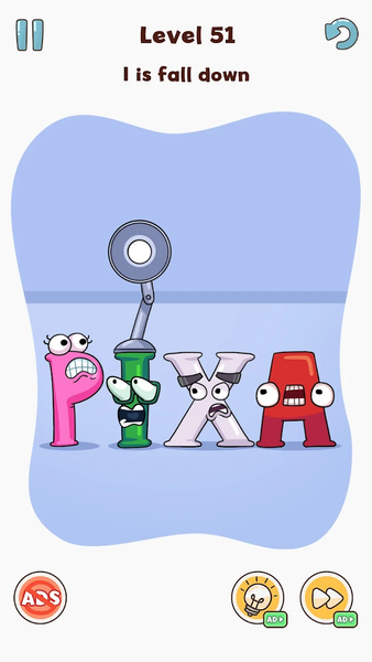 Letter DOP: Delete Puzzle - Gameplay image of android game