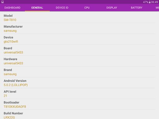 Device Info - Image screenshot of android app