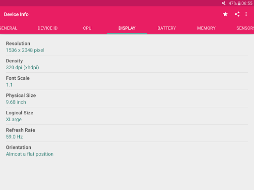 Device Info - Image screenshot of android app