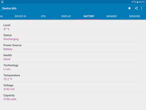 Device Info - Image screenshot of android app