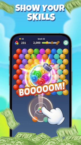 Bubble Shooter: Puzzle Game - Gameplay image of android game