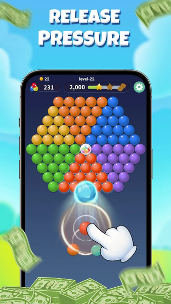 Bubble Shooter: Puzzle Game - Gameplay image of android game