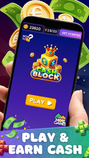 Cash Block - Blast Earn Money - عکس بازی موبایلی اندروید