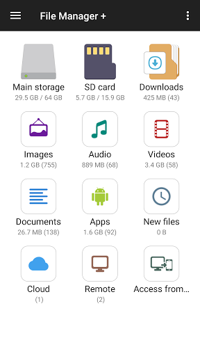 File Manager - عکس برنامه موبایلی اندروید