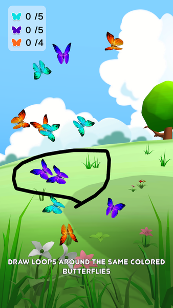 Loop Butterfly - Gameplay image of android game