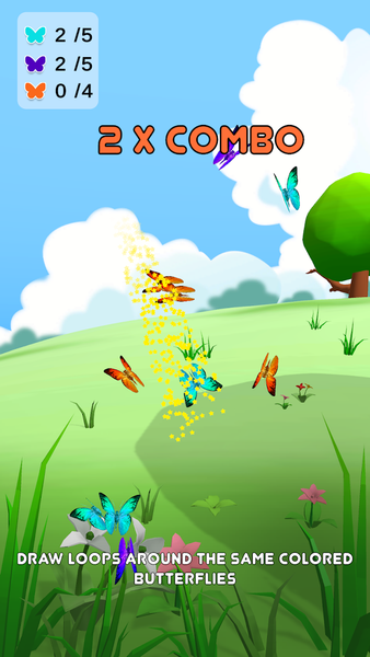 Loop Butterfly - Gameplay image of android game