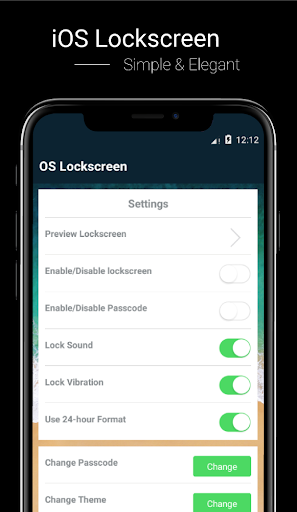 OS 11 Lockscreen - Image screenshot of android app
