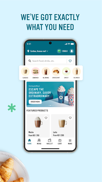 Caribou Coffee Kuwait - Image screenshot of android app