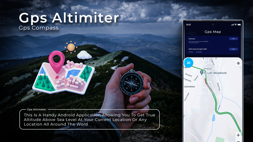 My Elevation: Altimeter App - عکس برنامه موبایلی اندروید