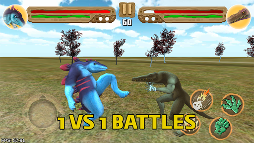 Dinosaurs fighters 2021 - Free fighting games - Gameplay image of android game