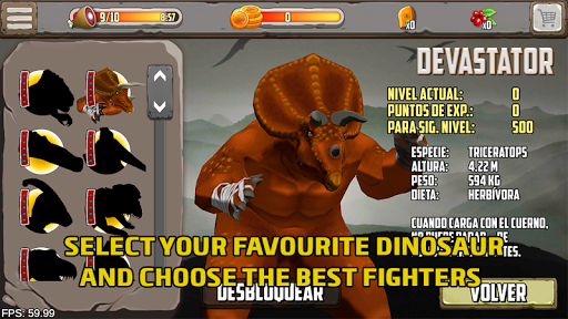 Dinosaurs fighters 2021 - Free fighting games - Gameplay image of android game