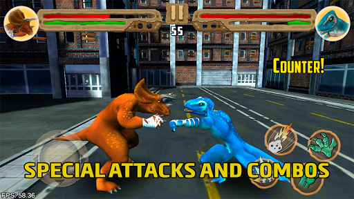 Dinosaurs fighters ۲۰۲۱ - Free fighting games - عکس بازی موبایلی اندروید