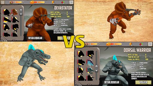 Dinosaurs fighters 2021 - Free fighting games - Gameplay image of android game