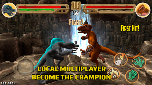 Dinosaurs fighters 2021 - Free fighting games - Gameplay image of android game