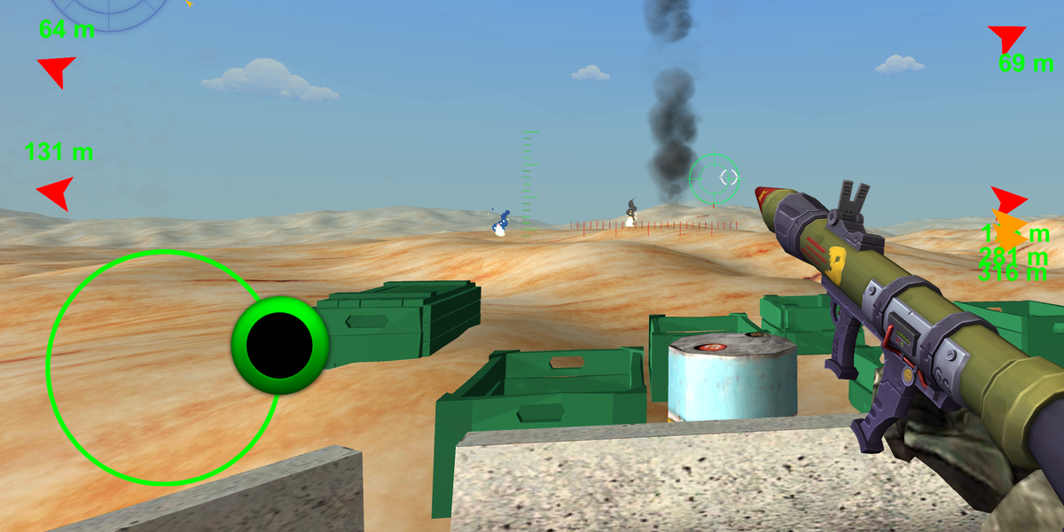 Bazooka Shooter 3D - Gameplay image of android game