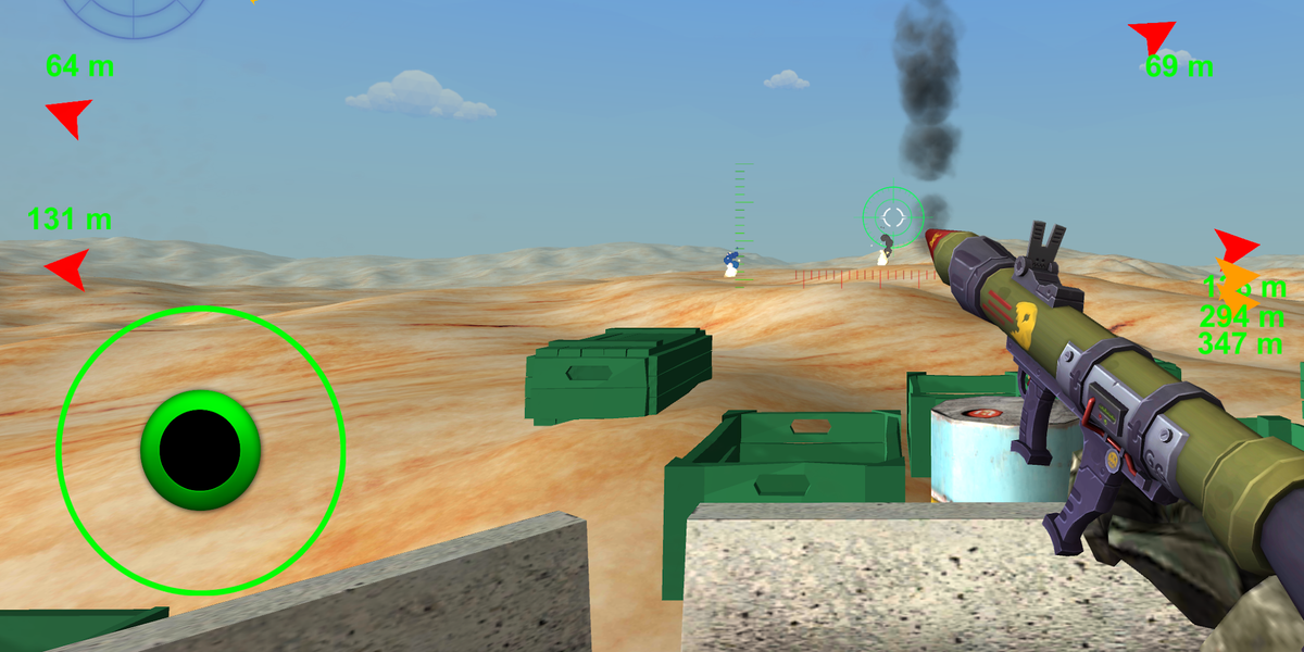 Bazooka Shooter 3D - Gameplay image of android game