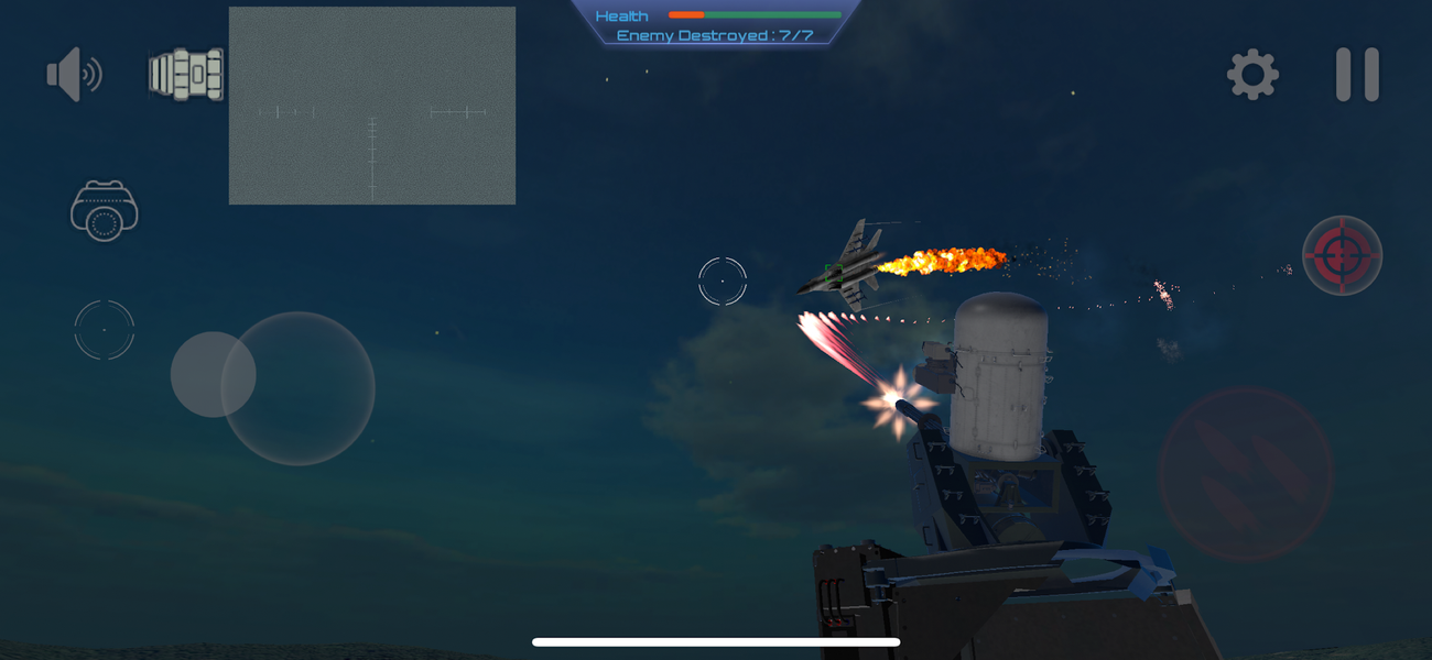 C-RAM Simulator: Air defense - Gameplay image of android game