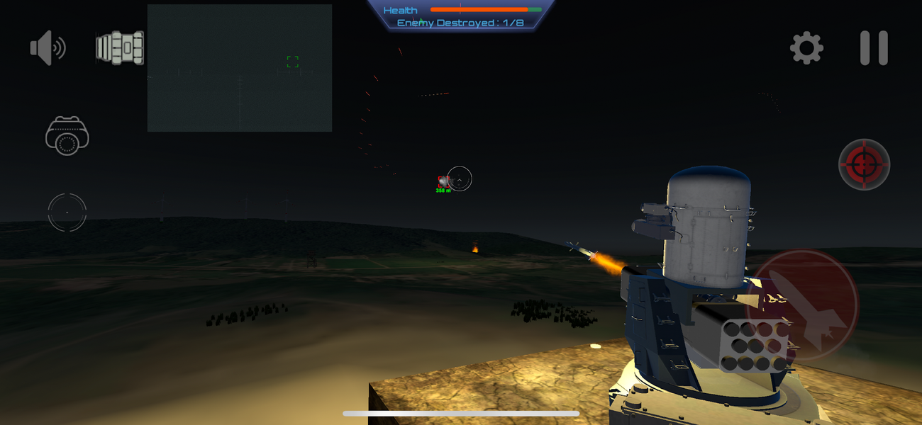 C-RAM Simulator: Air defense - Gameplay image of android game
