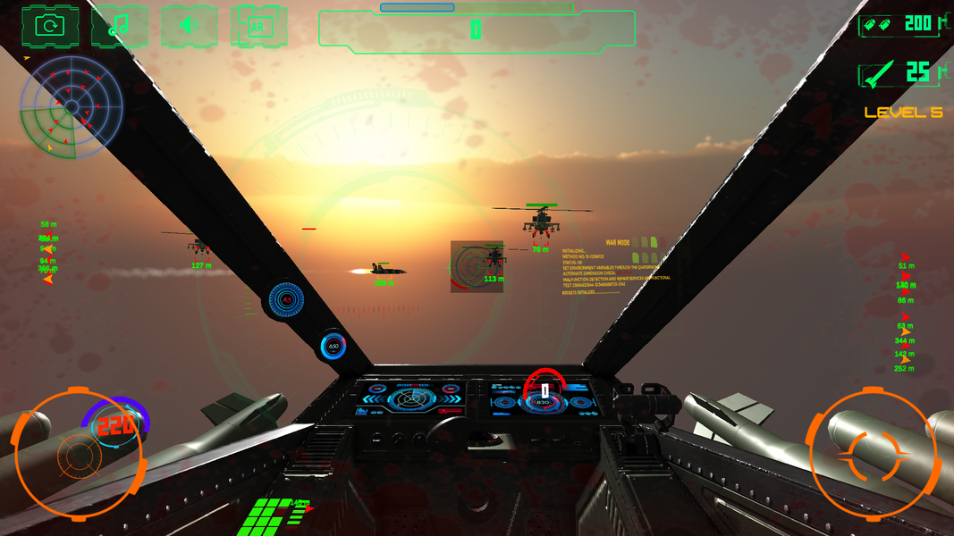 Sky Fighters - 3D Offline Game - Gameplay image of android game