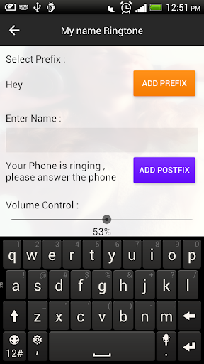 My Name Ringtone Maker - Image screenshot of android app