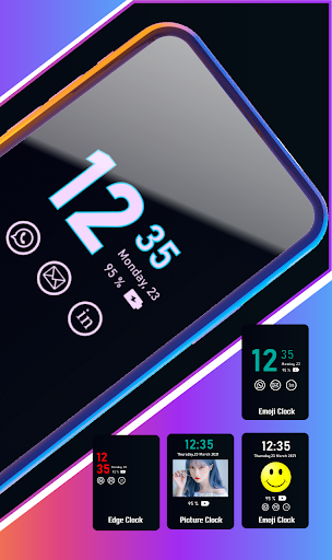 Always on Display Amoled Clock - Image screenshot of android app