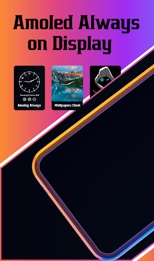 Always on Display Amoled Clock - Image screenshot of android app
