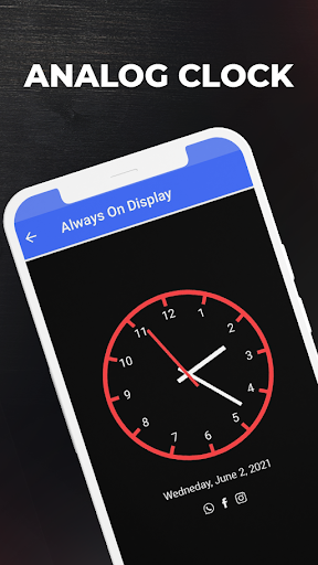 Always on Display Amoled Clock - Image screenshot of android app